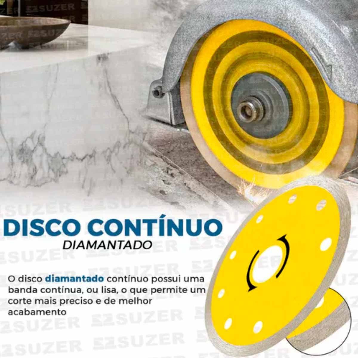 Disco de Corte Porcelanato Ceramica Diamantado 110x20mm - 5