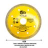 Disco de Corte Porcelanato Ceramica Diamantado 110x20mm - 2