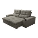Ver imagem 4 de Sofá Retrátil Reclinável 3 Lugares 210cm com Porta Copos e Objetos Bulgária