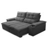 Sofá Retrátil e Reclinável 3 Lugares 210cm com Porta Copos e Objetos Bulgária - 4