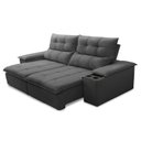 Ver imagem 4 de Sofá Retrátil Reclinável 3 Lugares 210cm com Porta Copos e Objetos Bulgária