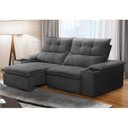 Ver imagem 1 de Sofá Retrátil Reclinável 3 Lugares 210cm com Porta Copos e Objetos Bulgária