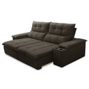 Ver imagem 4 de Sofá Retrátil Reclinável 3 Lugares 210cm com Porta Copos e Objetos Bulgária