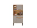 Ver imagem 2 de Cozinha Compacta Lia 3 Portas e 1 Gaveta Salleto Cinamomo/off White