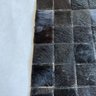 Tapete de Couro Quadriculado Preto Café 0,50x1,50 S/b - 4