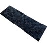 Tapete de Couro Quadriculado Preto Café 0,50x1,50 S/b - 2