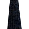 Tapete de Couro Quadriculado Preto Café 0,50x1,50 S/b - 1