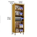 Ver imagem 4 de Paneleiro Cristaleira Dafne 100% MDF com Portas e Vidro Reflecta