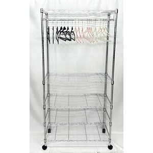 Estante Aço Vghome 5prat 1,55 - Alt Reg com Cabideiro
