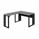 Ver imagem 2 de Mesa Escritório em L 120 cm X 150 cm Design Industrial F5 Office Cor:Cinza Sagrado com Preto