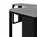 Ver imagem 7 de Mesa Escritório em L 120 cm X 150 cm Design Industrial F5 Office Cor:Cinza Sagrado com Preto