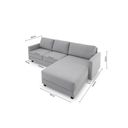 Ver imagem 2 de Sofá 2 Lugares + Chaise 2,40m Linho com Molas Zante Estofama