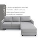 Ver imagem 4 de Sofá Zante 2 Lugares e Chaise 2,39m 