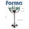 Champanheira com Pedestal de Aço Inox Balde de Gelo 12,2 Litros Chapagneira de Chão Festa Evento - 3