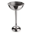 Ver imagem 4 de Champanheira com Pedestal de Aço Inox Balde de Gelo 12,2 Litros Chapagneira de Chão Festa Evento