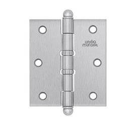 Dobradiça Com Anel União Mundial:ACETINADO/3 1/2X3 - 1
