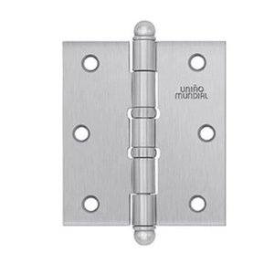 Dobradiça Com Anel União Mundial:ACETINADO/3 1/2X3