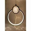 Ver imagem 4 de Luminária de Teto Pendente Circular de Cristal Dourado Led Integrado 3w 3000k