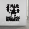 Adesivo Academia Motivacional Se Parar Comece a Contar Novamente 95x75 Cm - 2