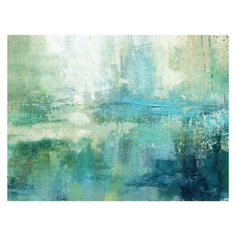 O Lago - Arte Abstrata sem Moldura