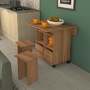 Ver imagem 5 de Mesa Tampo Dobrável 4 Bancos Nova Mobile Montana