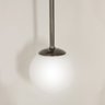 Kit 2 Arandela Luminária Parede Bolinha 2 Globo Vidro Bronze - 4