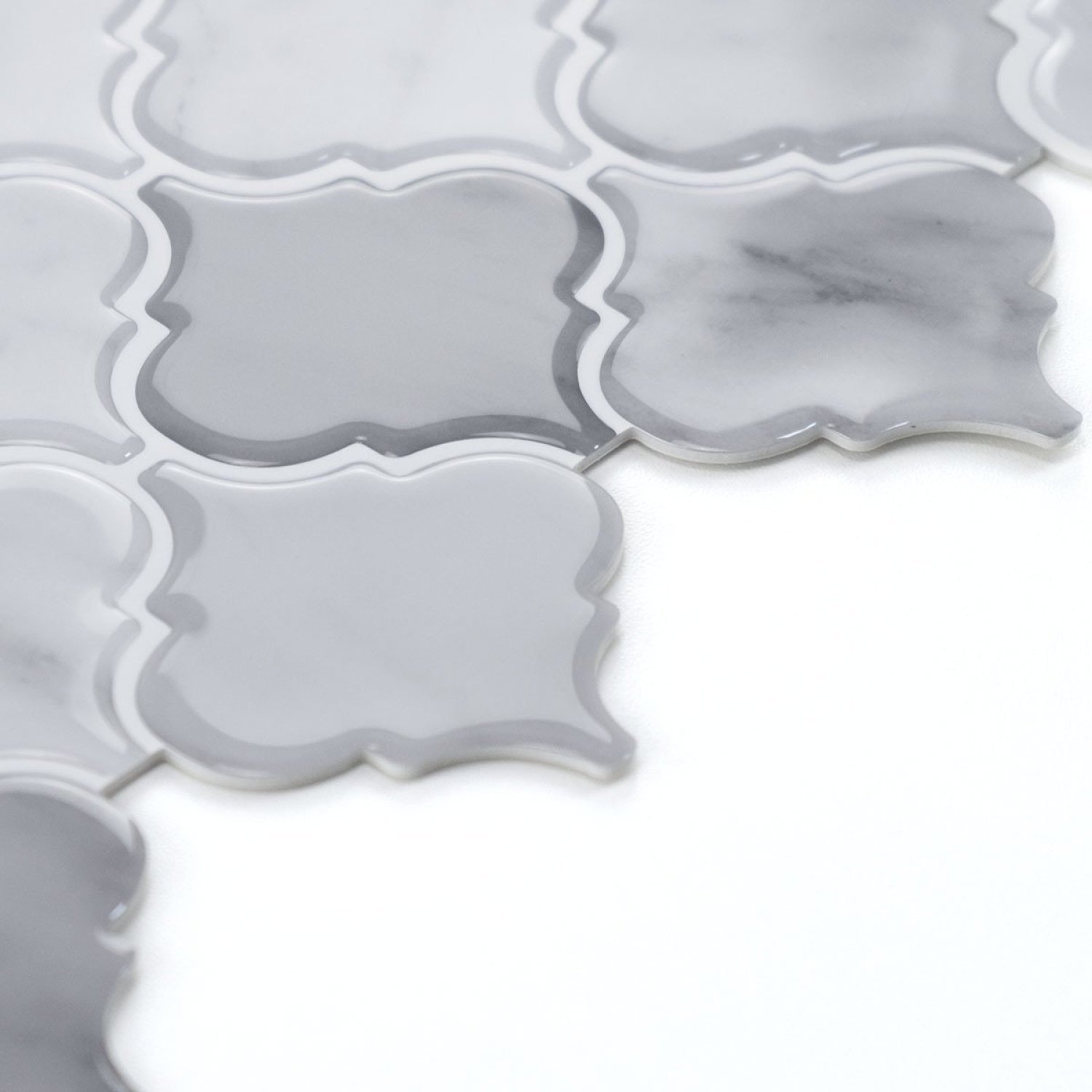 Pastilhas Adesivas Resinadas Provence Carrara - 5