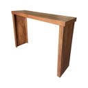 Ver imagem 1 de Balcão em U Bistrô Madeira Maciça Rubi 150x41cm - Cor: Marrom