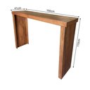 Ver imagem 2 de Balcão em U Bistrô Madeira Maciça Rubi 150x41cm - Cor: Marrom