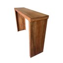 Ver imagem 3 de Balcão em U Bistrô Madeira Maciça Rubi 150x41cm - Cor: Marrom