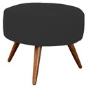 Ver imagem 2 de Kit 02 Poltrona Decorativa Nina Com Puff Preto Confiança Estofados