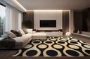 Ver imagem 1 de Tapete Rayza Marbella Cyclone Black Chopin 1.50m X 2.00m