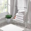 Ver imagem 6 de Kit Toalha Hotelaria Banho Rosto e Piso 380g/m² Algodão Branco