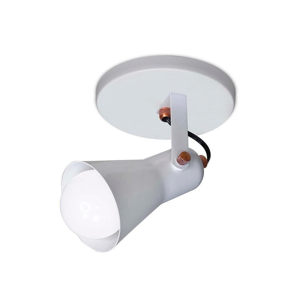 Spot Kobe Base Para 1 Lâmpada E27 Branco - 1