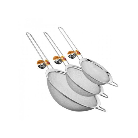 Kit Peneiras em aço inox 12, 14 e 20cm - Origina Line