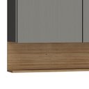 Ver imagem 5 de Armário de Cozinha com Balcão sem Tampo 120cm Lina K02 Gris/Freijó - Mpozenato