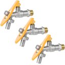 Ver imagem 1 de Torneira de Metal com Porta Cadeado para Jardim Quintal Tanque 1/2" | Fertak | Kit 03 Un
