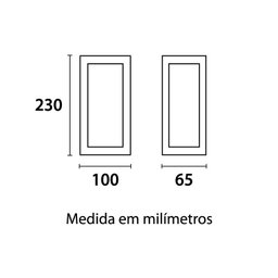 Arandela Germany Stuttgart E27 Bivolt Branco Fosco - 3