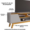 Ver imagem 5 de Rack Bancada Tv 65 Pol 160 Cm Turim Off White Naturalle Bechara