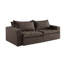 Ver imagem 5 de Sofá Cama 4 Lugares Retrátil Reclinável M-184 Veludo Martins Marrom