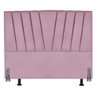 Cabeceira Estofada Solteiro 90 Cm Vivian em Suede com Frame:rosa - 2