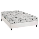 Ver imagem 1 de Conjunto Box Casal: Colchão Espuma Herval D23 Sonum Liso + Base Crc Corano White (138x188)