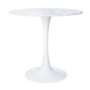 Ver imagem 1 de Mesa Saarinen Tulipa Redonda Mármore Artificial 80cm Branco