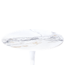 Ver imagem 2 de Mesa Saarinen Tulipa Redonda Mármore Artificial 80cm Branco