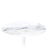 Mesa Saarinen Tulipa Redonda Mármore Artificial 80cm Branco - 2
