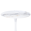 Ver imagem 3 de Mesa Saarinen Tulipa Redonda Mármore Artificial 80cm Branco