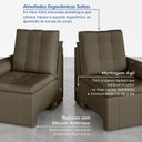 Ver mais imagens de Sofá Retrátil Reclinável 3 Lugares 180cm Veludo com Molas Palmeira CabeCasa MadeiraOriginals