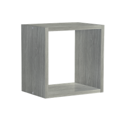 Nicho de Madeira Simples Cor Concreto 1,2x27x24,5x15cm - 1