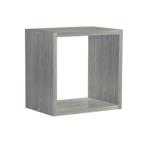 Nicho de Madeira Simples Cor Concreto 1,2x27x24,5x15cm