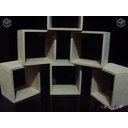 Ver imagem 2 de Nicho de Madeira Simples Cor Concreto 1,2x27x24,5x15cm